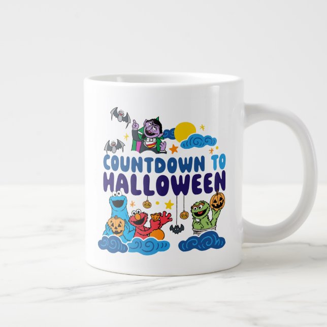 Grande Tasse Rue Sésame | Compte à rebours pour Halloween (Droite)