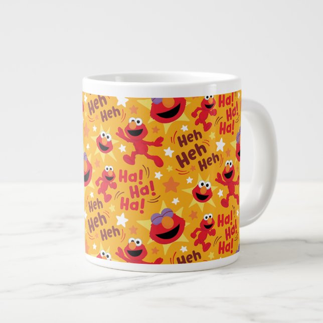Grande Tasse Rue Sésame | Elmo Ha ! Ha ! Ha ! Motif (Devant droit)