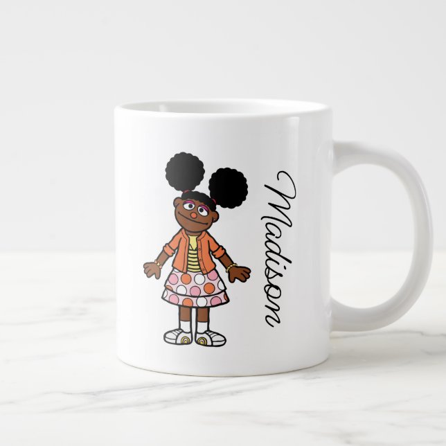 Grande Tasse Rue Sésame | Gabrielle Ajouter Votre Nom (Droite)