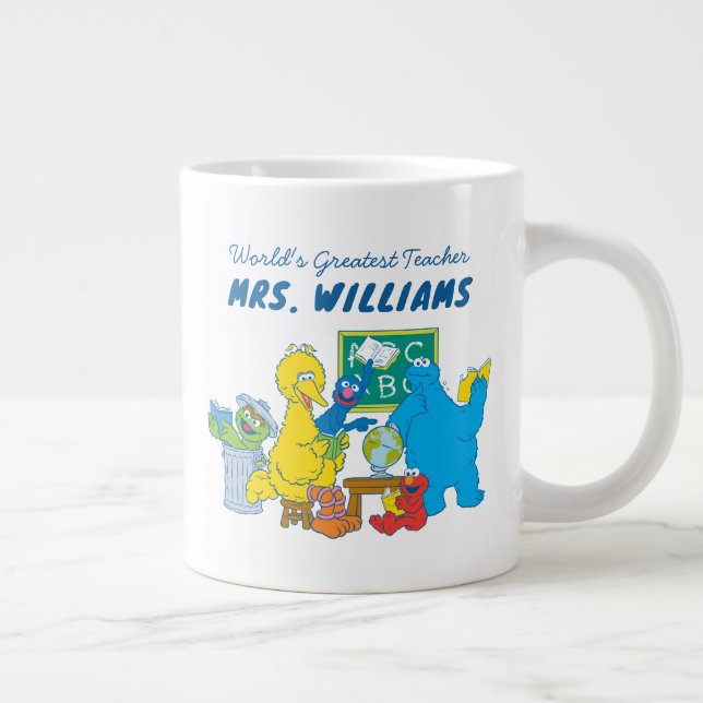 Grande Tasse Rue Sésame | Le plus grand enseignant du monde (Droite)