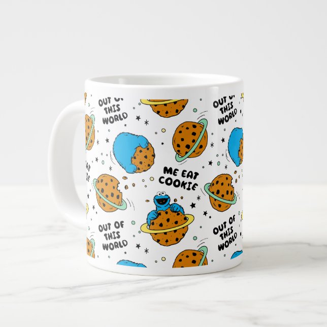 Grande Tasse Rue Sésame | Monstre de cookies hors de ce monde (Devant gauche)
