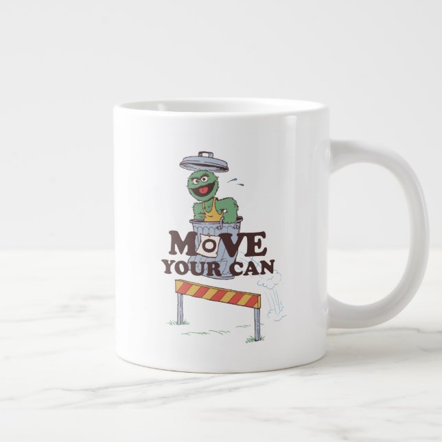 Grande Tasse Rue Sésame | Oscar the Grouch Move Your Can (Droite)