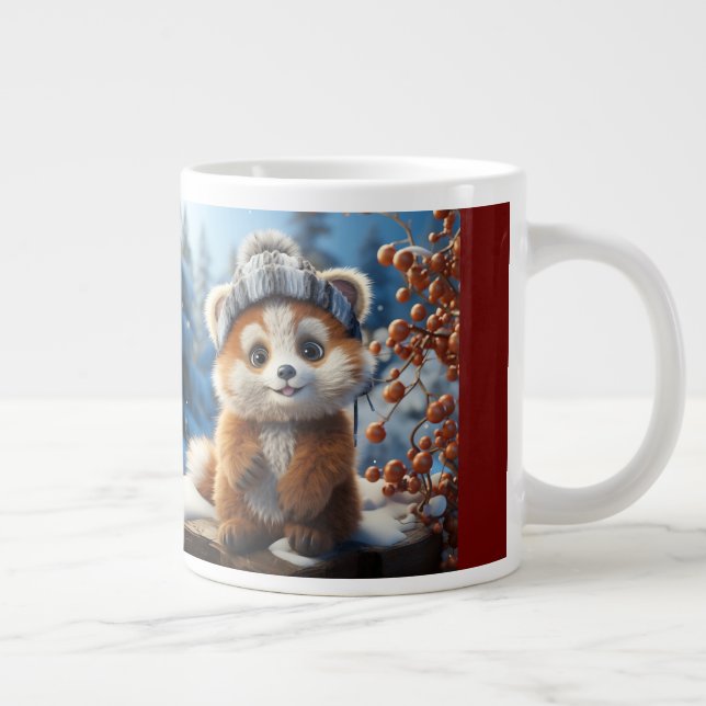 Grande Tasse Rufus - Un adorable panda rouge (Droite)