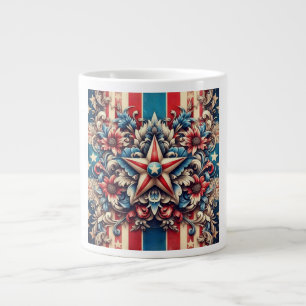 Grande Tasse rustique/vintage USA/patriotique