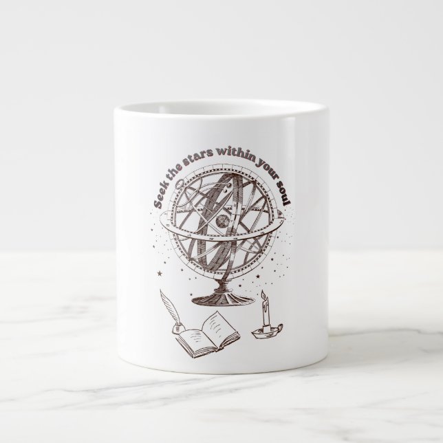 Grande Tasse Sagesse de l'âme céleste | Sphère armillaire vinta (Devant)