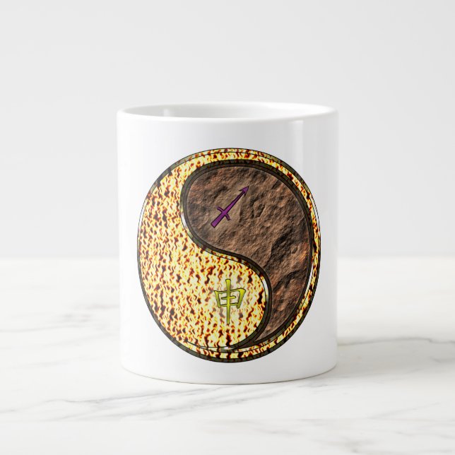 Grande Tasse Sagittaire & Singe de Terre (Devant)
