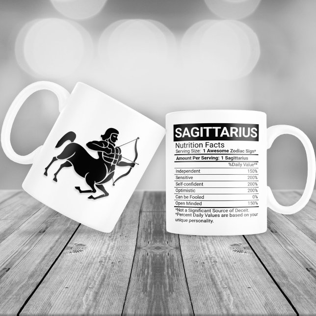 Grande Tasse Sagittarius signe zodiaque avec la valeur nutritiv (Créateur téléchargé)