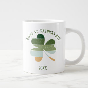 Grande Tasse Saint Patrick's Day dégoûté Lucky Shamrock irlanda