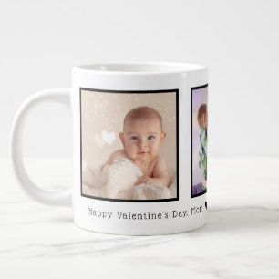 Grande Tasse Saint Valentin 3 Photos personnalisées