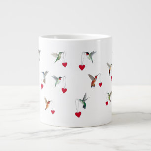 Grande Tasse Saint Valentin des colibris