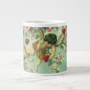 Grande Tasse Saint-Valentin victorien Cupidons Arbre à coeur vi