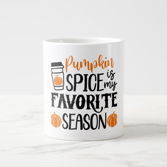 Grande Tasse Saison citrouille des épices (Devant)
