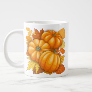 Grande Tasse Saison d'automne Halloween Citrouille Motif