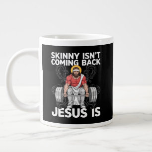 Grande Tasse Salle de sport Jésus Workout Skinny ne revient pas
