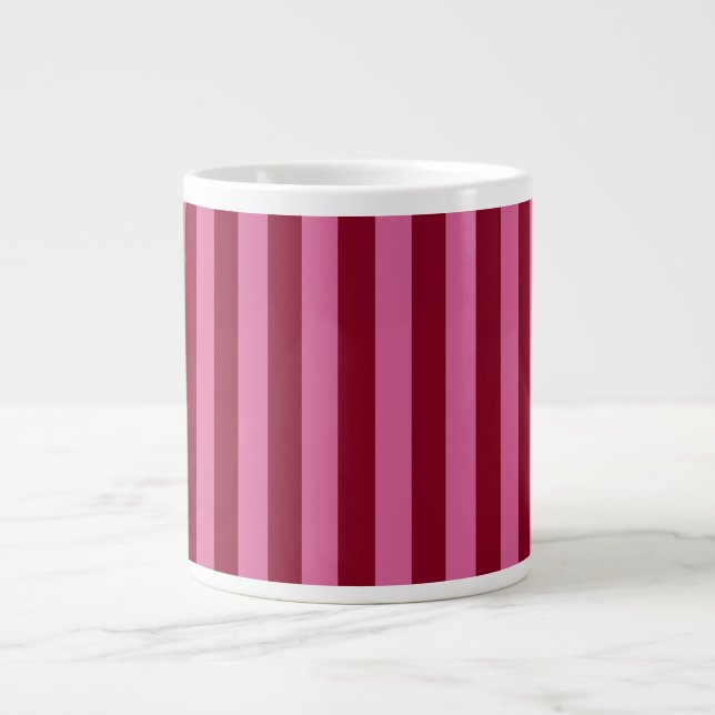 Grande Tasse Salsa Flamingo Rayure Rose (Devant)