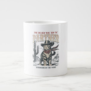 Grande Tasse Salut associé cow-boy chat