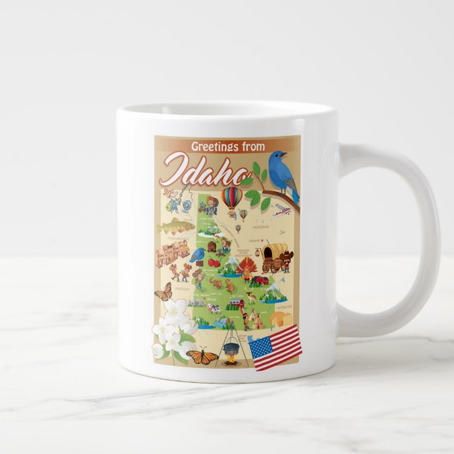 Grande Tasse Salutations de l'Idaho (Droite)