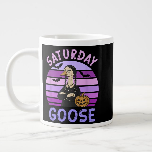 Grande Tasse Samedi Goose Funny Goose Halloween (Gauche)