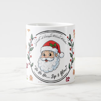 Grande Tasse Santa Brings Warm Wishes – Festive Christmas Coffe