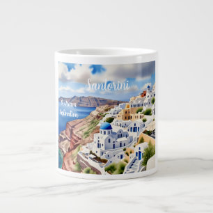 Grande Tasse Santorin, Destination De Rêve, Bouge De Spécialité