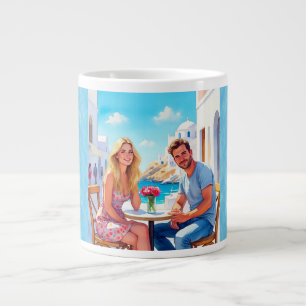 Grande Tasse Santorin, Grec Vacances Romantiques