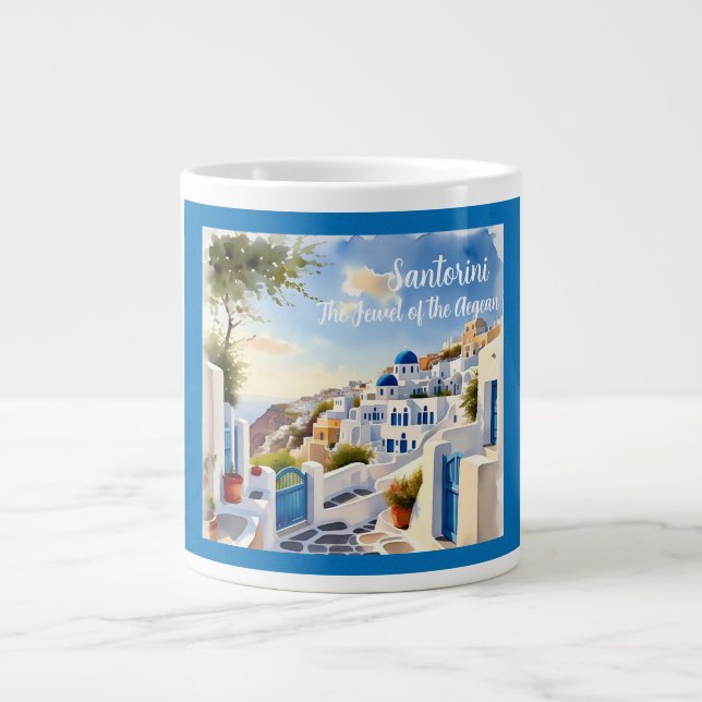 Grande Tasse Santorin, Le joyau de la mer Égée (Devant)
