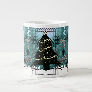 Grande Tasse Sapin de Noël unique Design de vacances moderne 