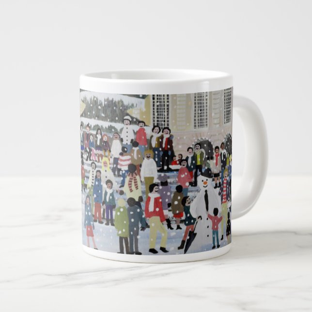 Grande Tasse Scène de neige de Piccadilly (Devant droit)