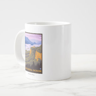 Grande Tasse Scène des gorges de la rivière Columbia avec Crown