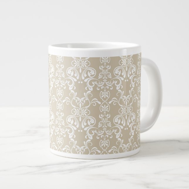 Grande Tasse Schéma floral 4 (Devant droit)