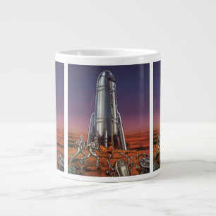 Grande Tasse Science-fiction vintage, astronautes extraterrestr