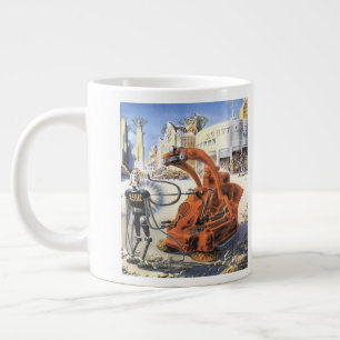 Grande Tasse Science-fiction vintage Guerres extraterrestres Vi