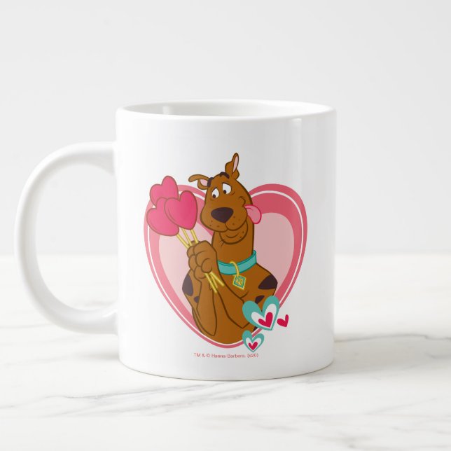 Grande Tasse Scooby-Doo Holding Heart Lolipops (Gauche)