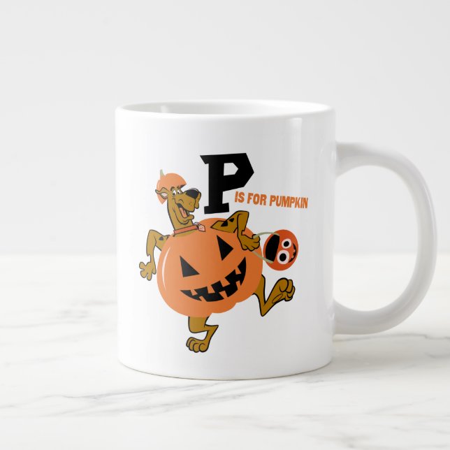 Grande Tasse Scooby-Doo | P est pour le Citrouille (Droite)