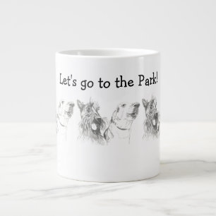 Grande Tasse Scottish Terrier Labrador Friends To The Park
