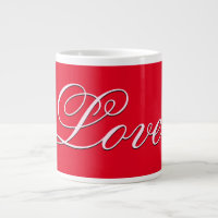 Script de calligraphie Mariage tendance Love Red