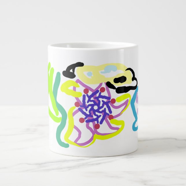 Grande Tasse Seashell and starfish (Devant)