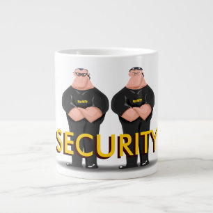 Grande Tasse SÉCURITÉ! Deux videurs ou portiers drôles