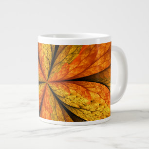 Grande Tasse Sensation d'automne, Fleur Abstraite fractale mode