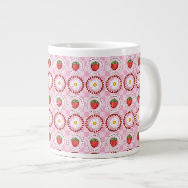 Grande Tasse Sérénade aux fraises  (Devant droit)
