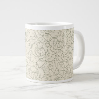 Grande Tasse Serene Sage Green | Roses vintages en fleurs