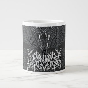 Grande Tasse Serpent Art Déco blanc   Graphique de cobra orneme