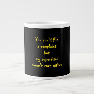 Grande Tasse Service des Réclamations Amusantes Apathie