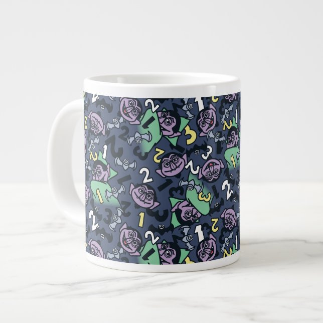 Grande Tasse Sésame Sésame | Count von Count Doodle Motif (Devant gauche)