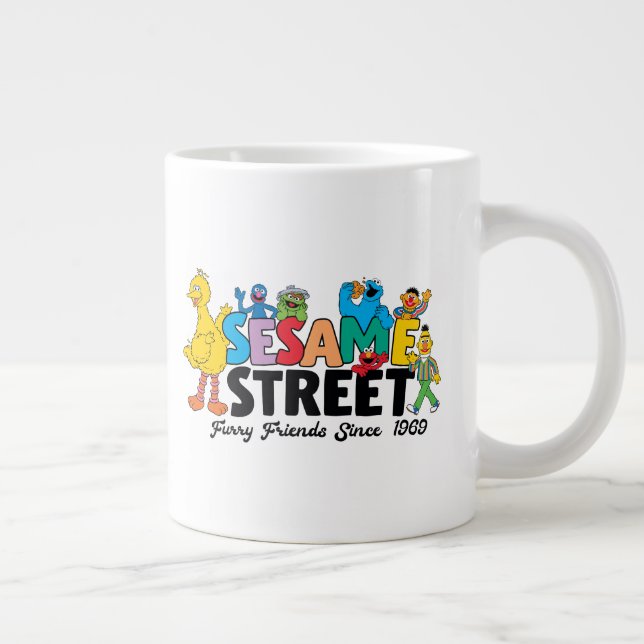 Grande Tasse Sesame Street | Amis fourrés depuis 1969 (Droite)