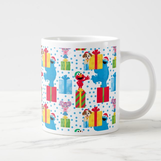 Grande Tasse Sesame Street Noël Présente Motif (Droite)