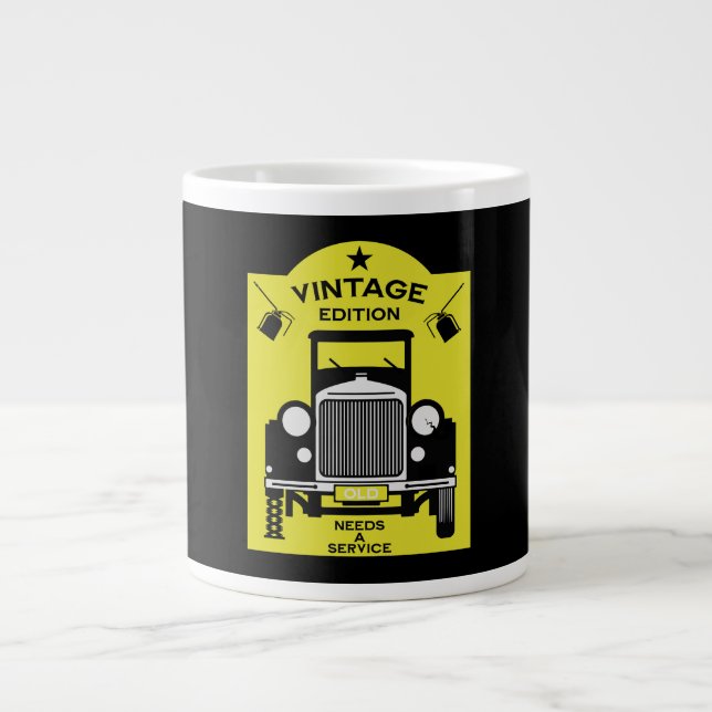 Grande Tasse Sexagenarian Joyeux Anniversaire Sur La Colline (Devant)