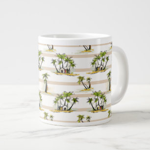 Grande Tasse Shack Et Palmiers Tropicaux