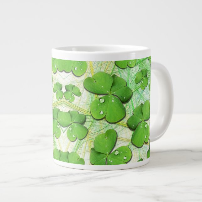 Grande Tasse Shamrock vert St Patrick iPhone 5 Coque-Mate (Devant droit)