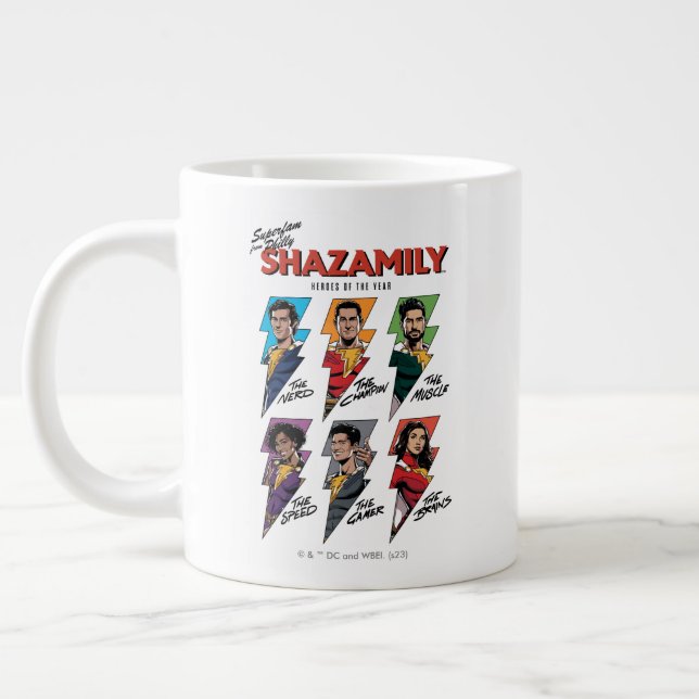 Grande Tasse SHAZAM ! Furie des dieux | SHAZAMily Boulons comiq (Gauche)